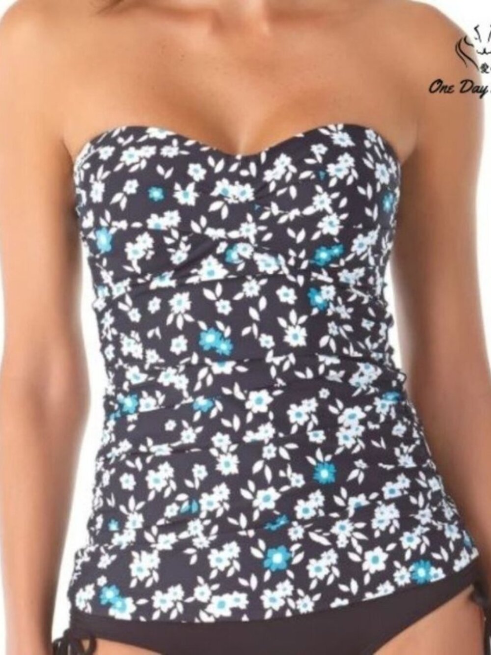 Anne Cole Colorblocked Tankini Top Size XS